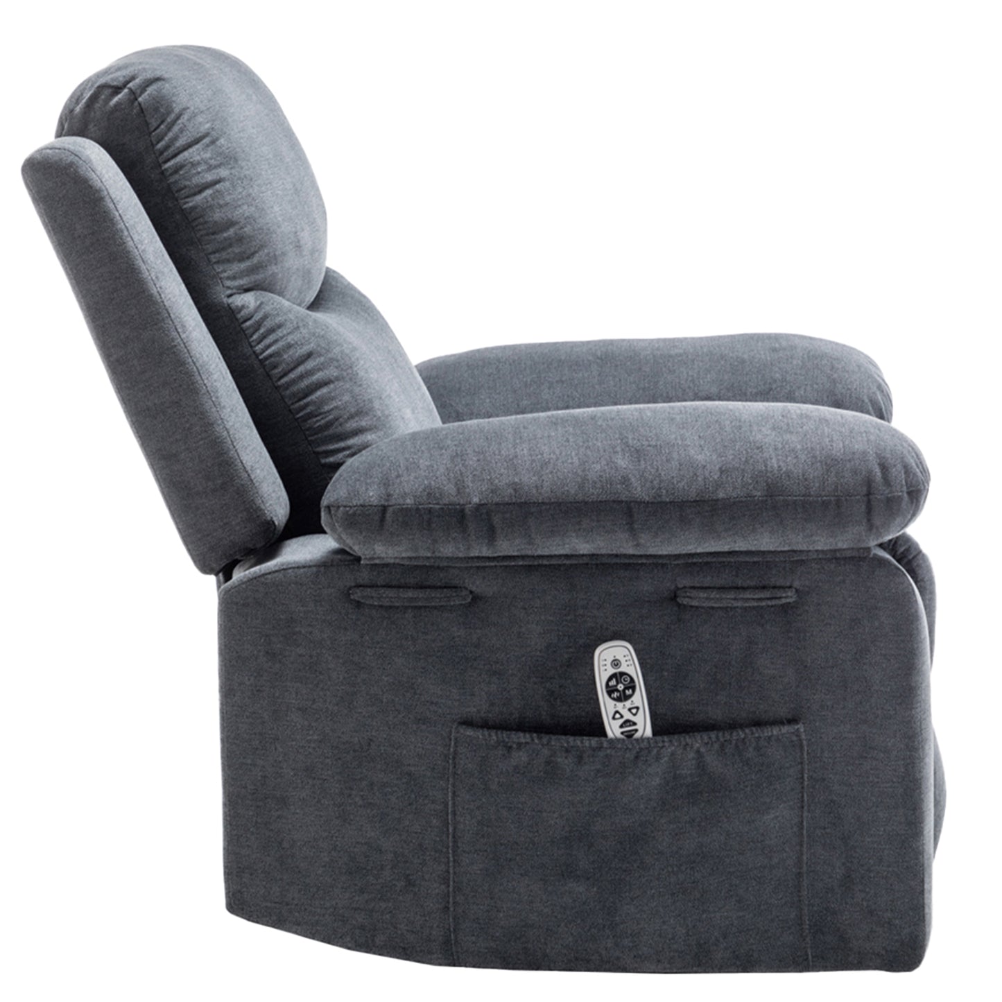Balor Recliner in Dark Gray Finish