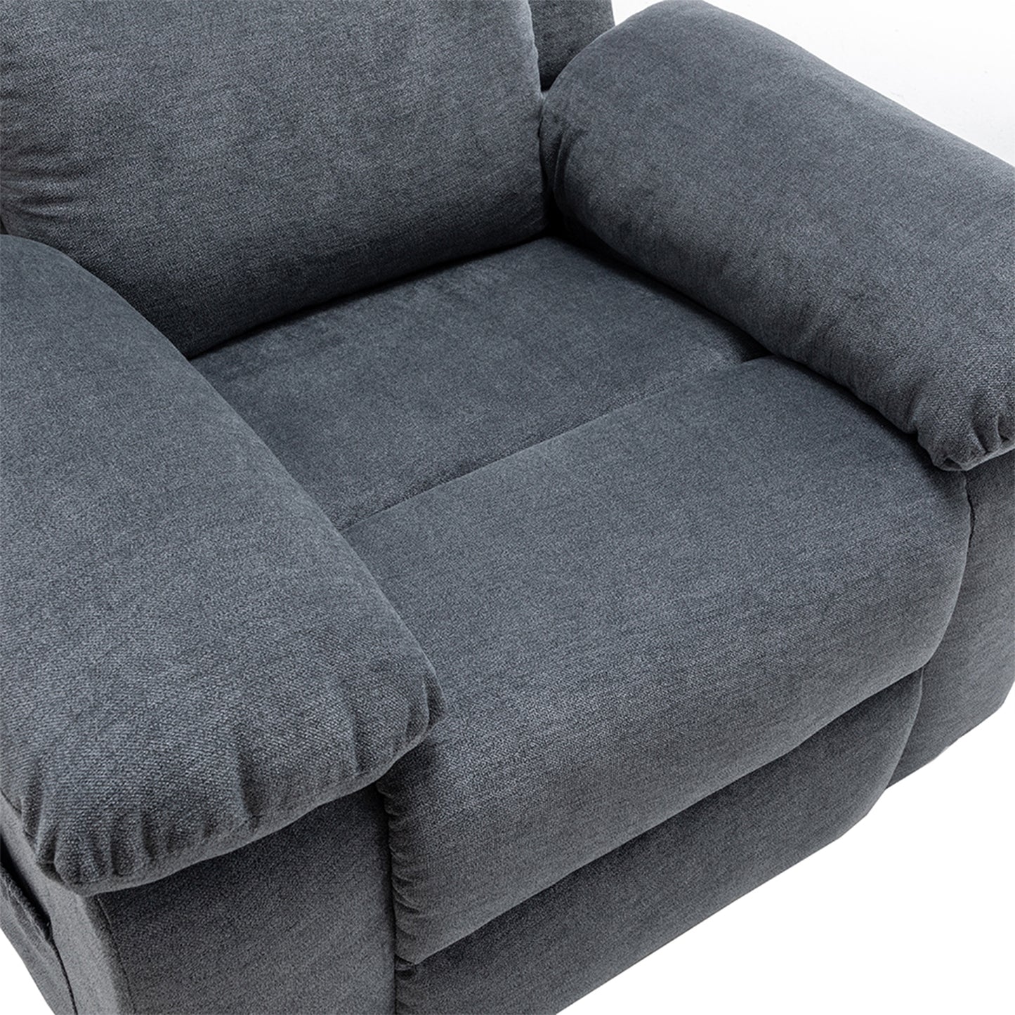 Balor Recliner in Dark Gray Finish