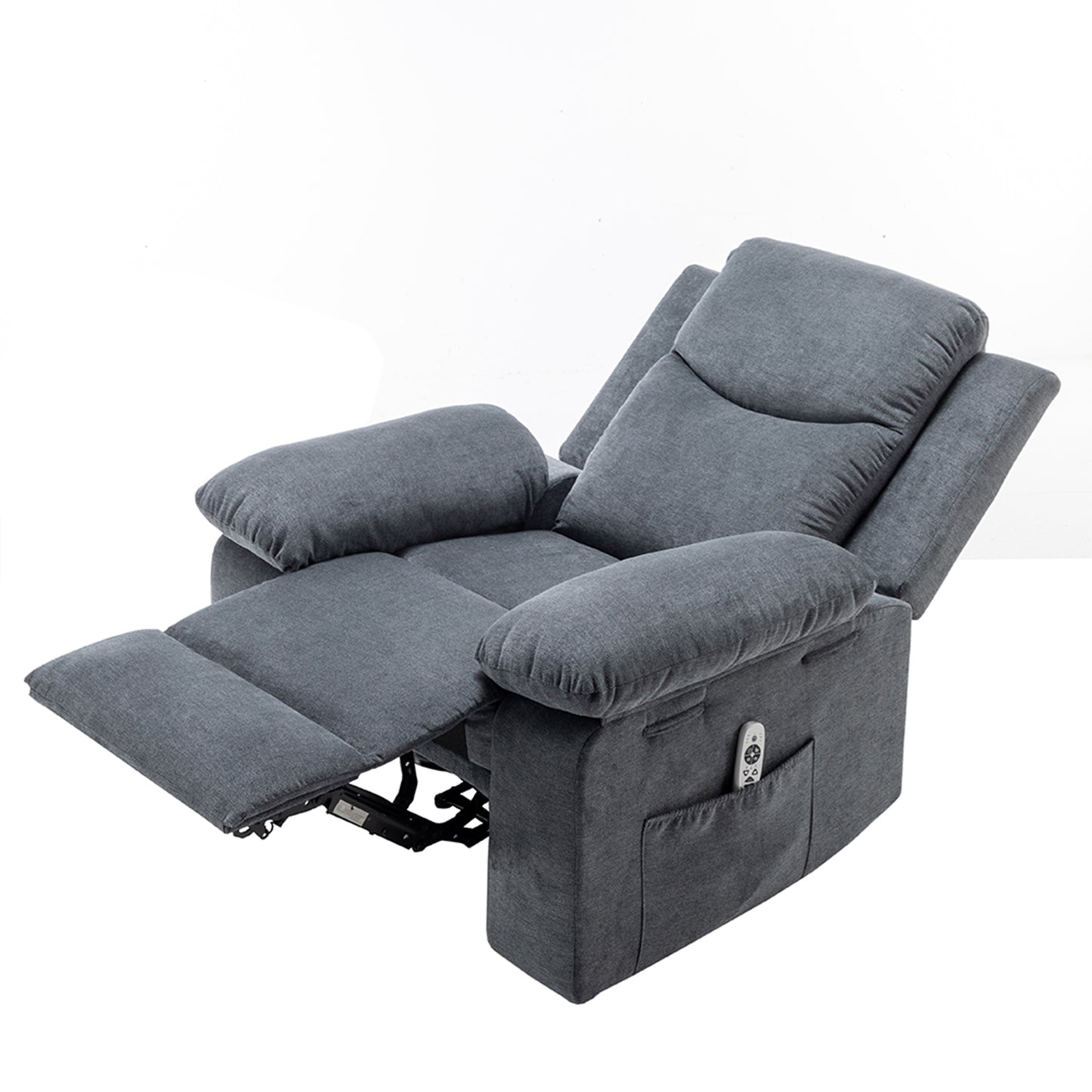 Balor Recliner in Dark Gray Finish