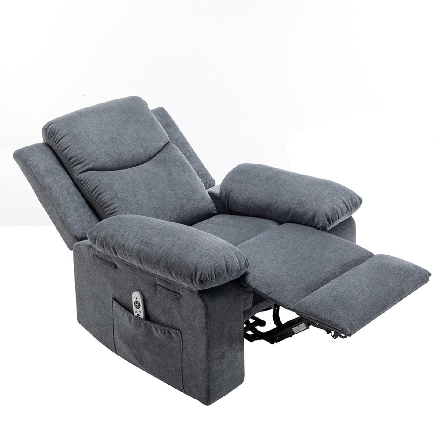 Balor Recliner in Dark Gray Finish
