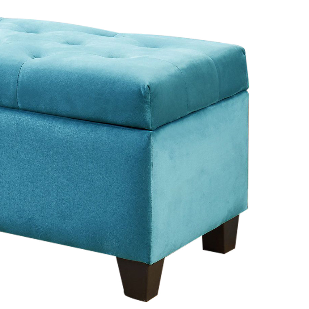 Silas Blue Storage bench/ottoman