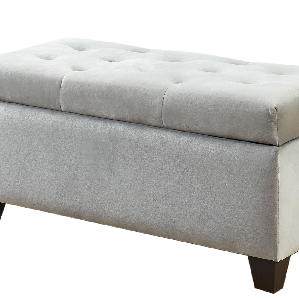 Silas I Gray Storage bench/ottoman