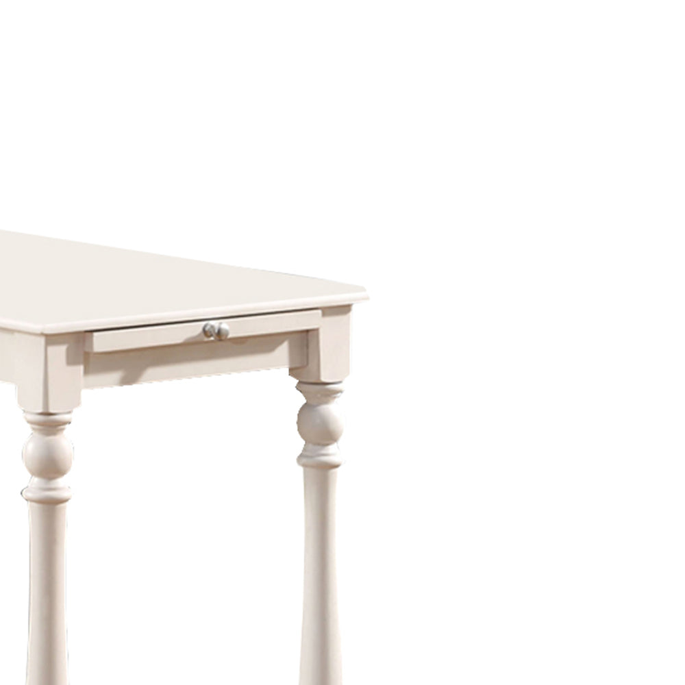 DEERING Side Table in White Finish