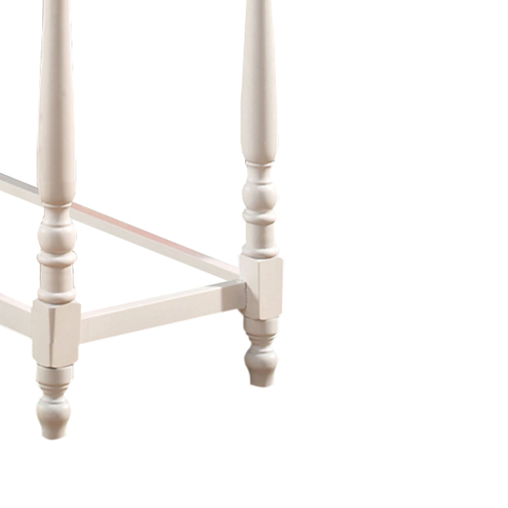 DEERING Side Table in White Finish