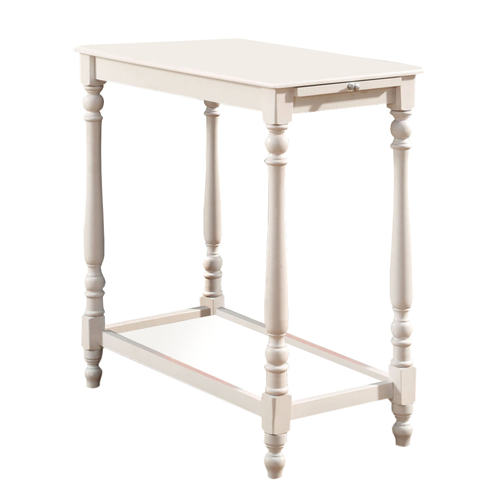 DEERING Side Table in White Finish
