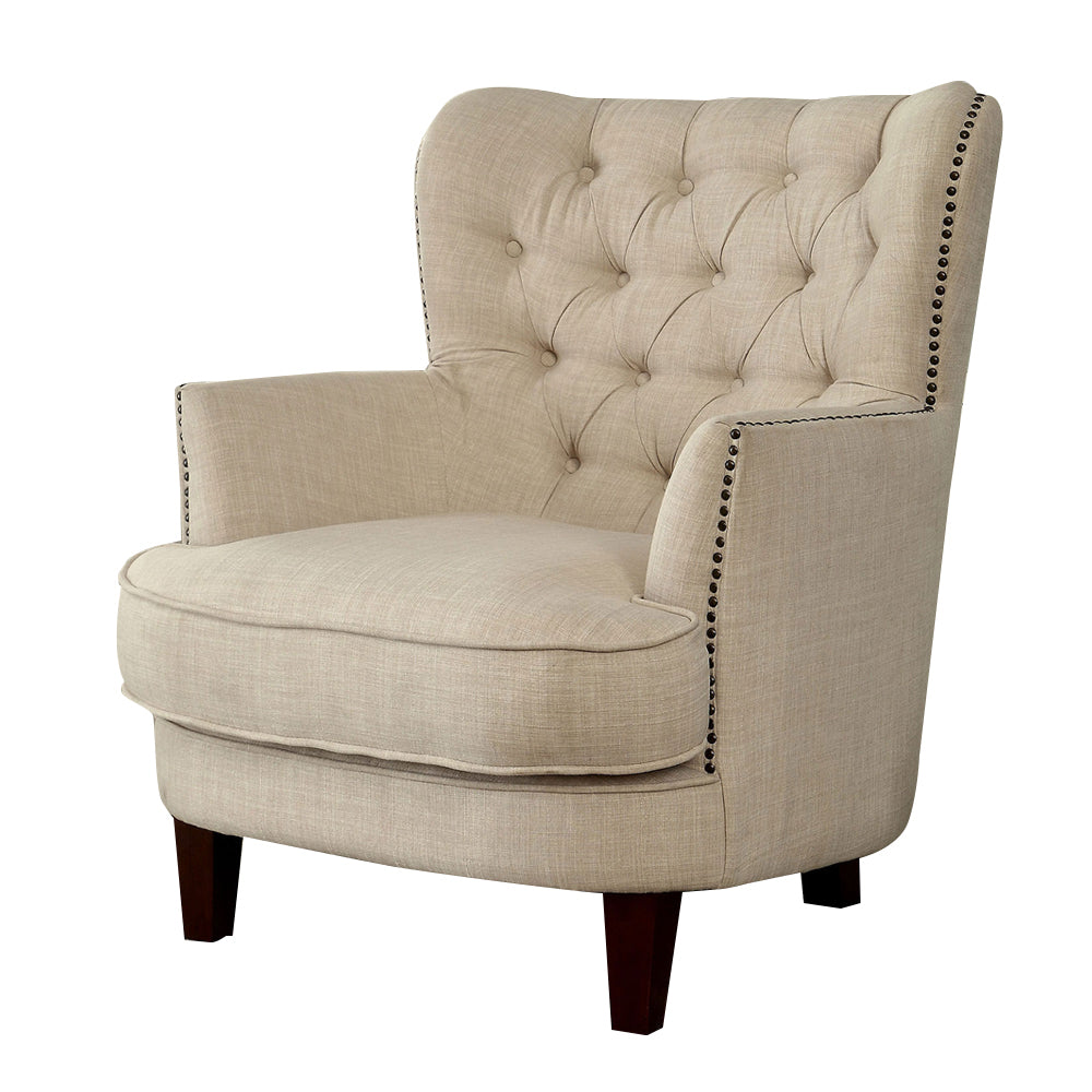 ODELIA Accent Chair Beige
