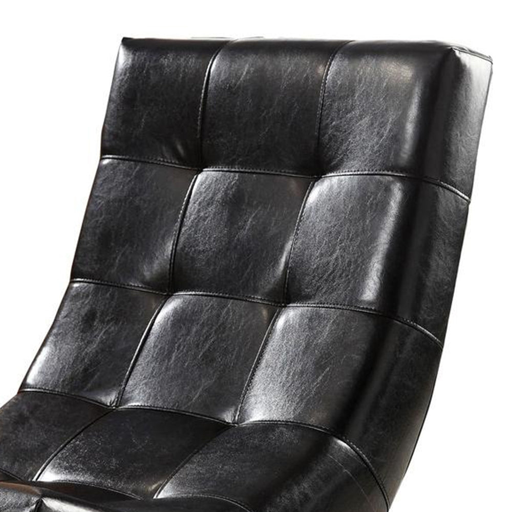 Trinidad Swivel Accent Chair in Black Finish