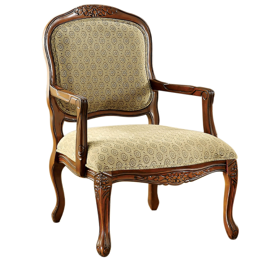 Quintus Accent Chair in Antique Oak Finish