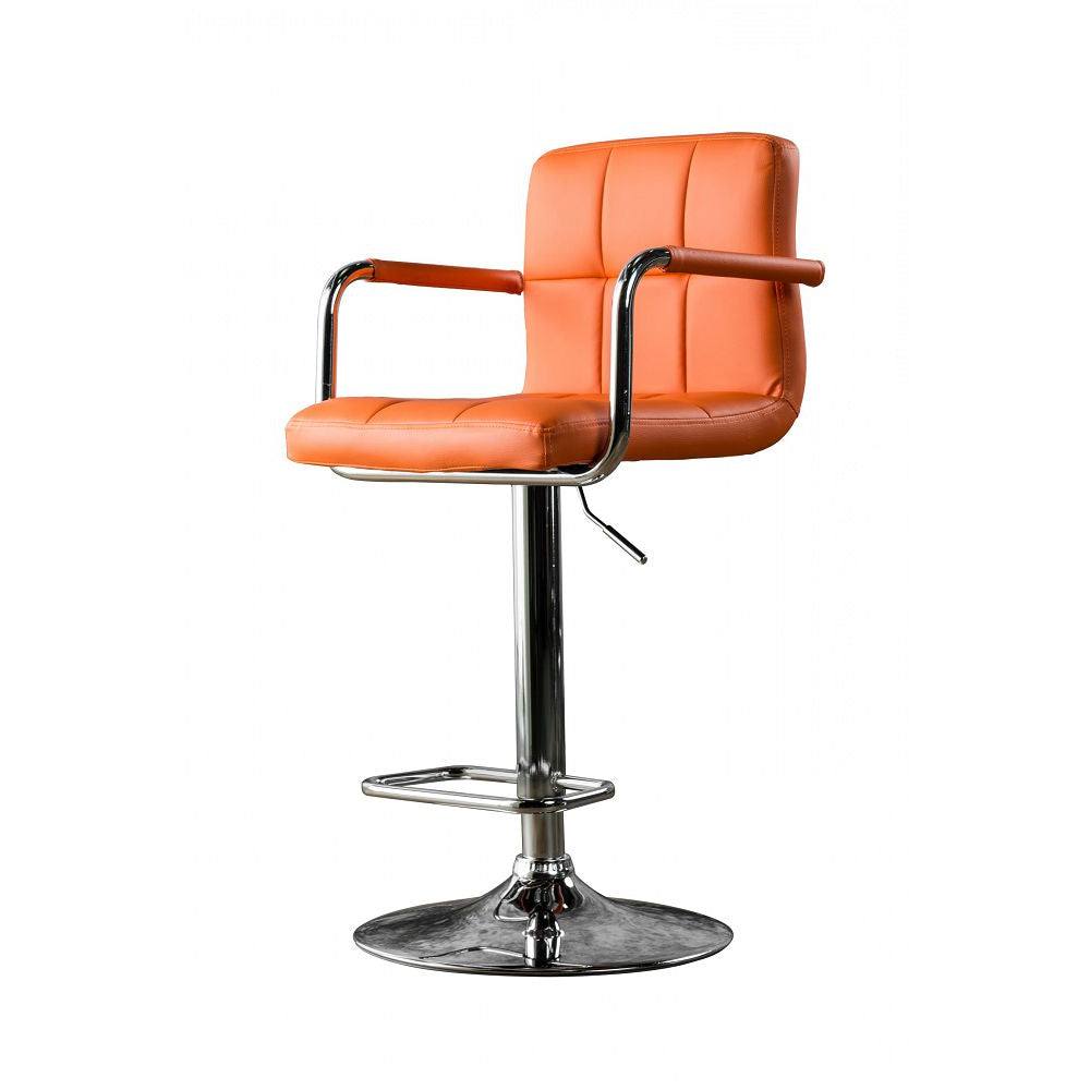 Corfu Bar Stool in Orange finish