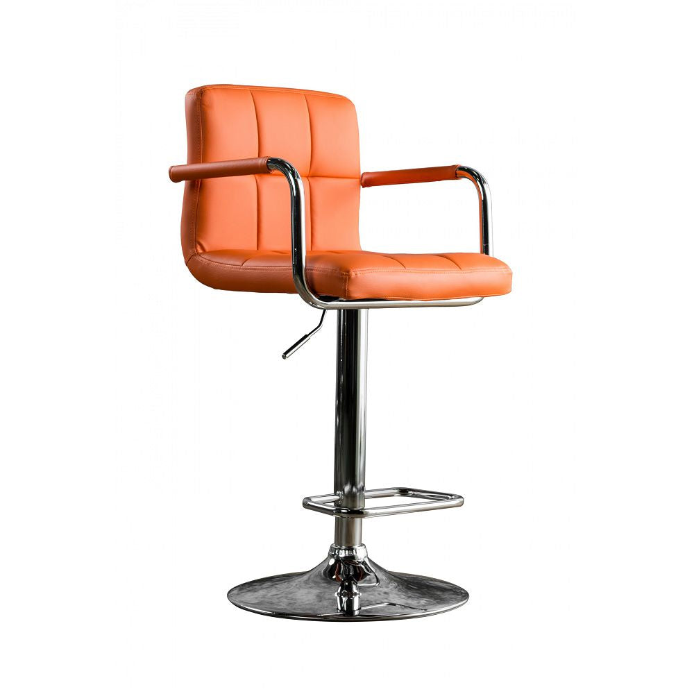 Corfu Bar Stool in Orange finish
