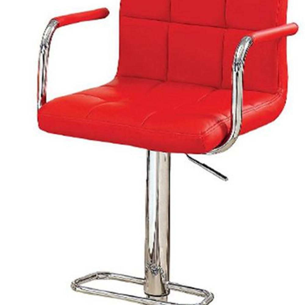 Corfu Bar Stool in Red finish