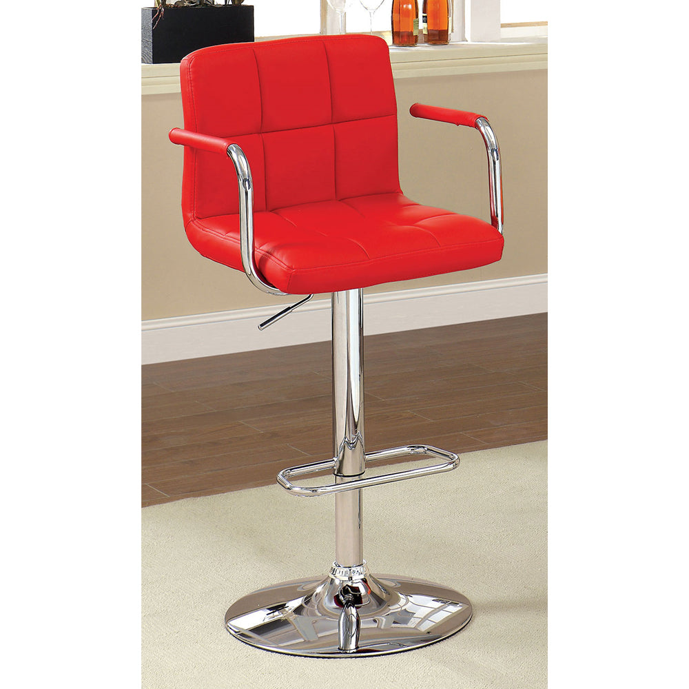 Corfu Bar Stool in Red finish