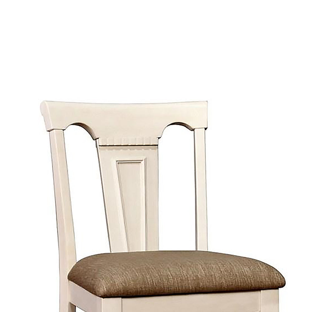 SABRINA Ctr.Ht. Chair, Cherry & White (2/CTN) Off White/Cherry
