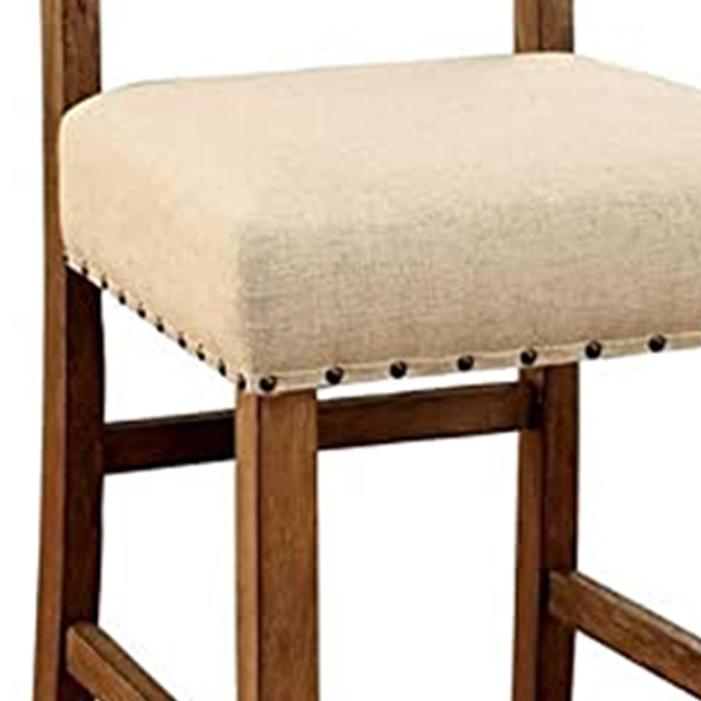 SANIA Counter Ht. Chair (2/CTN) Rustic Oak