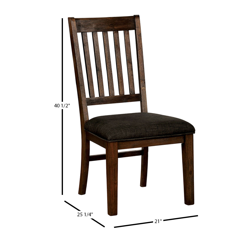 Scranton Side Chair (2/CTN) in Walnut finish