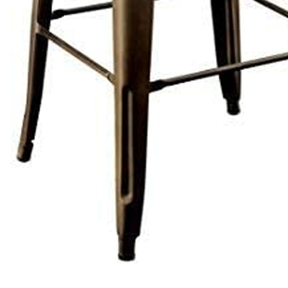 COOPER II Counter Ht. Chair (2/CTN) in Dark Bronze/Natural finish