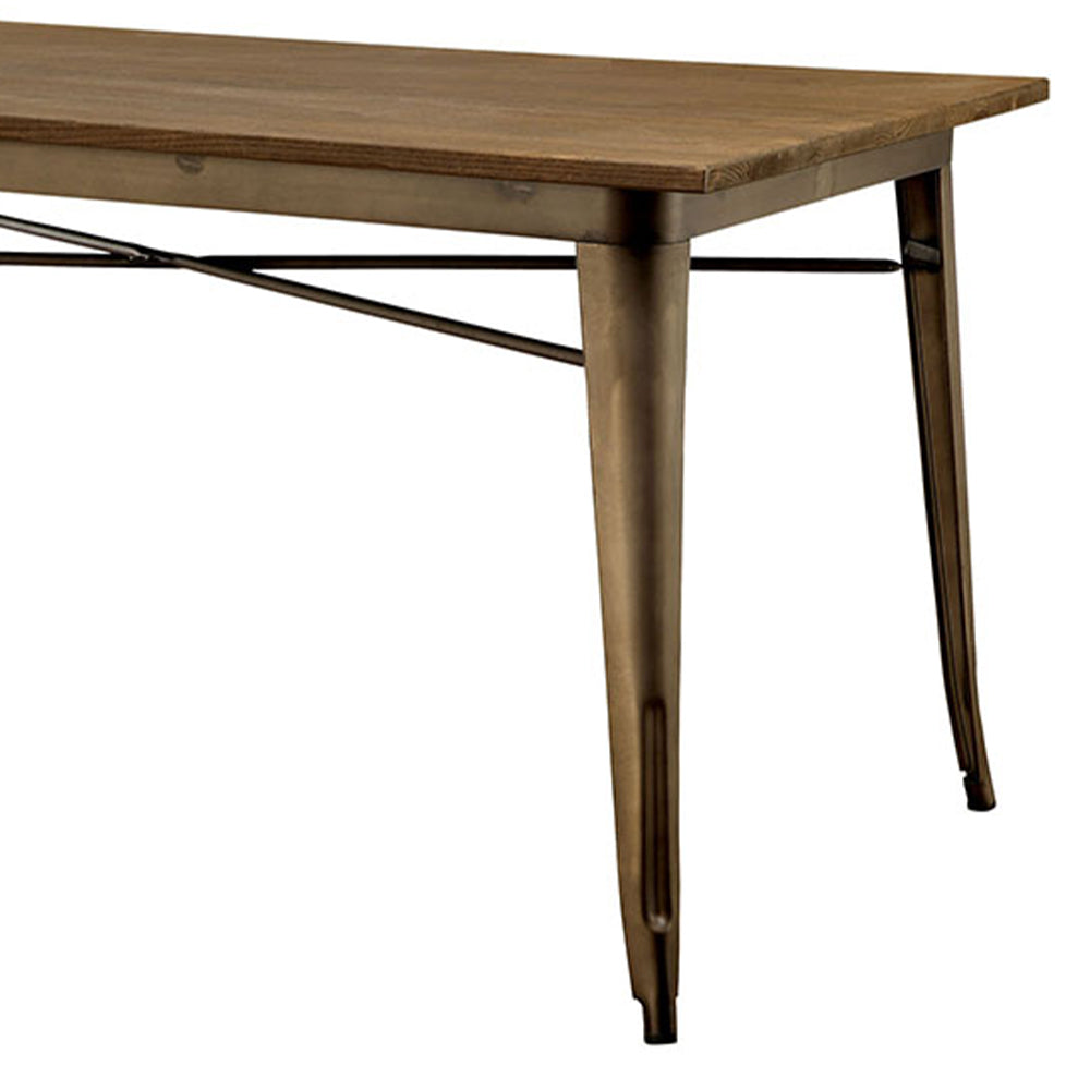 COOPER I Dining Table Dark Bronze/Espresso
