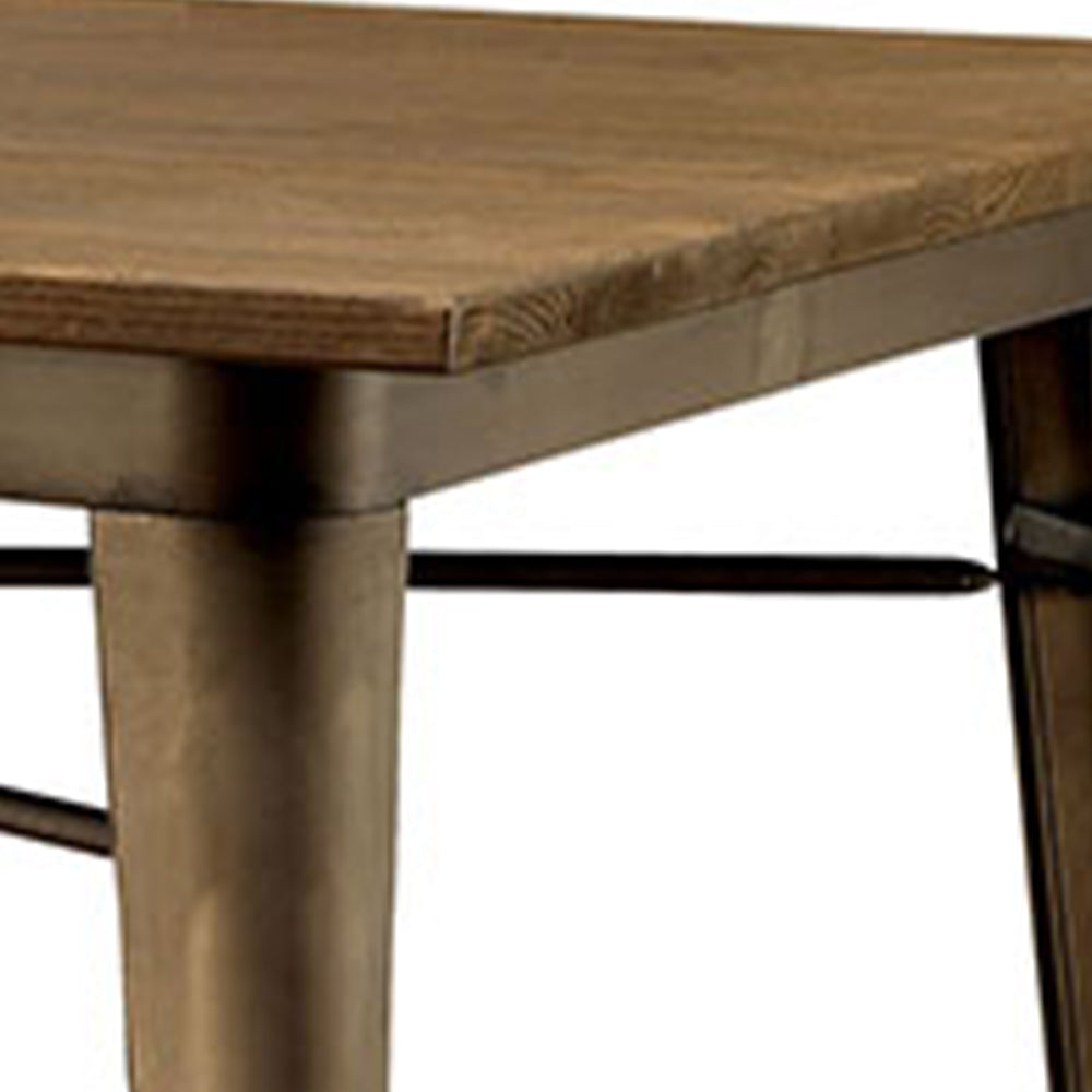 COOPER I Dining Table Dark Bronze/Espresso