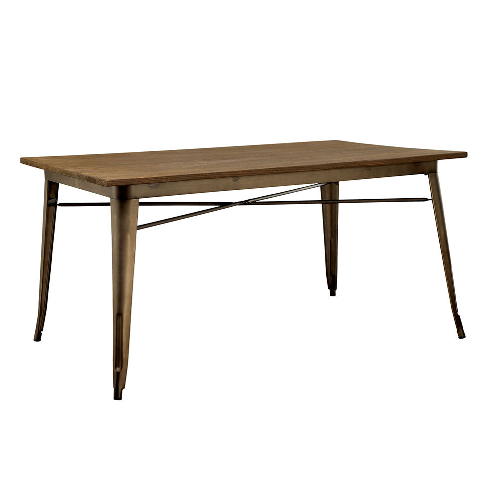 COOPER I Dining Table Dark Bronze/Espresso