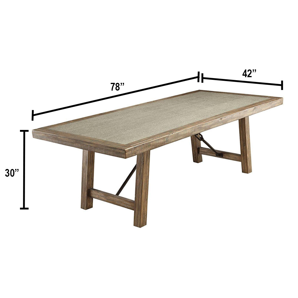 COLETTE Dining Table Rustic Oak