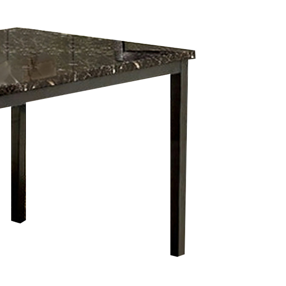 COLMAN 48" Dining Table in Black Finish