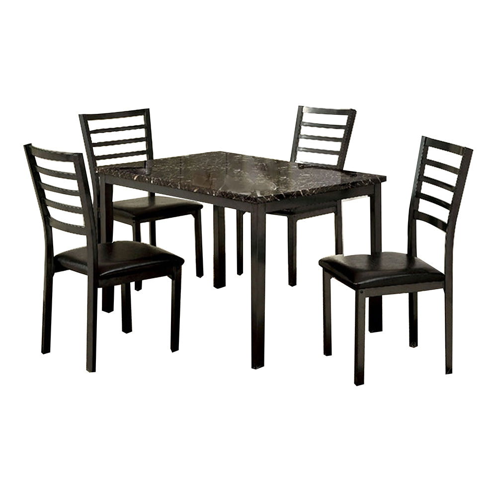 COLMAN 48" Dining Table in Black Finish