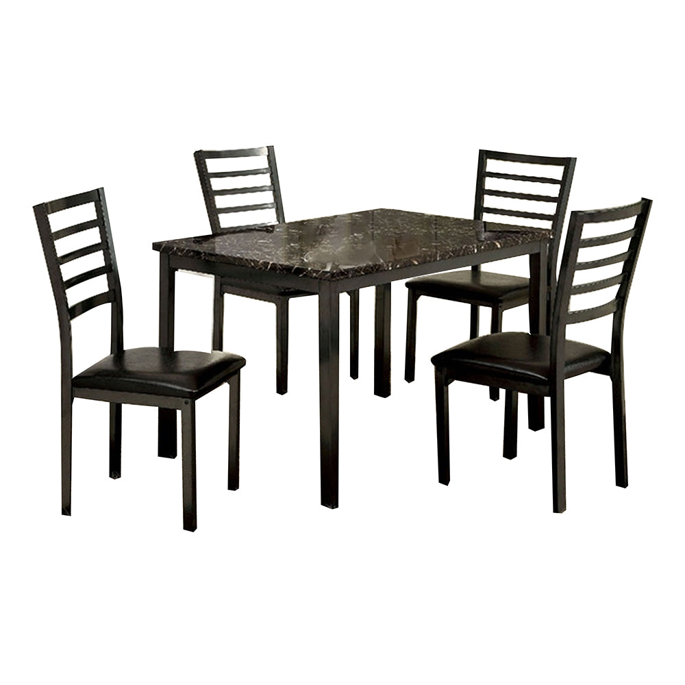 COLMAN 48" Dining Table in Black Finish