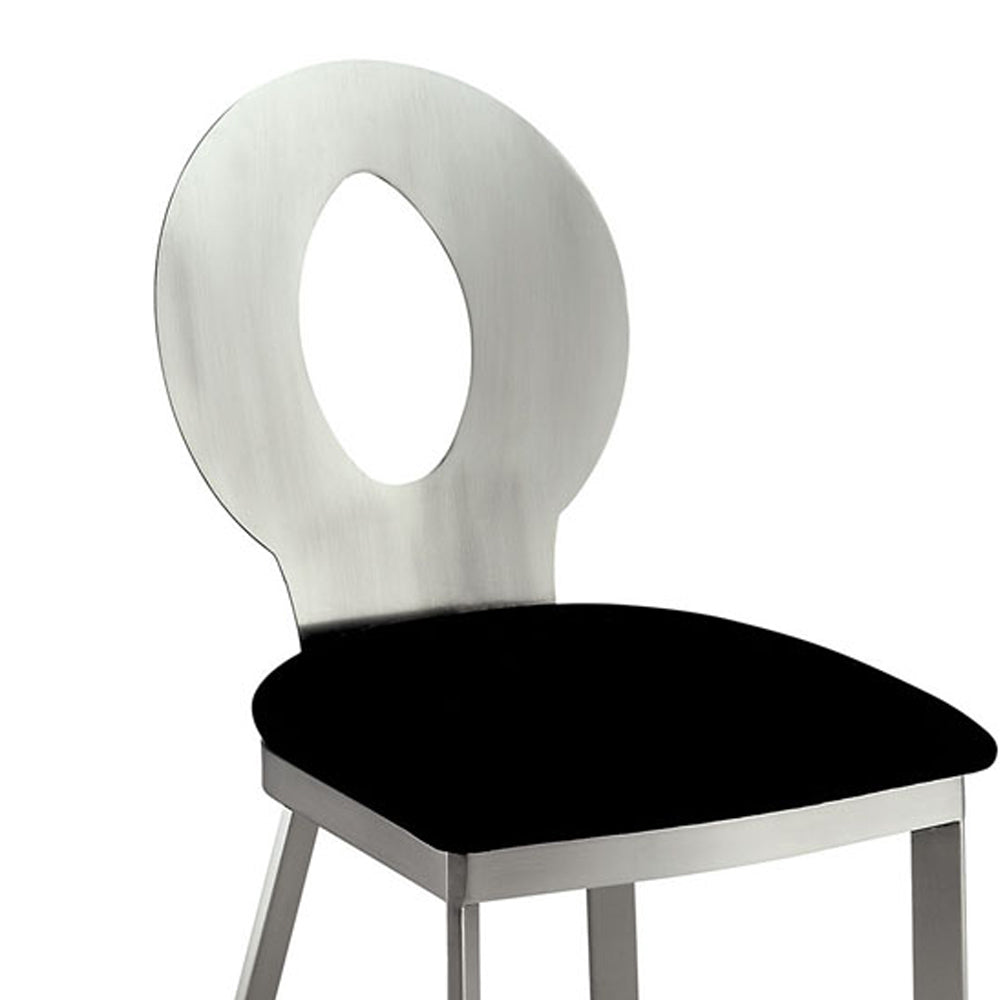 VALO Side Chair (2/CTN) in Silver/Black finish