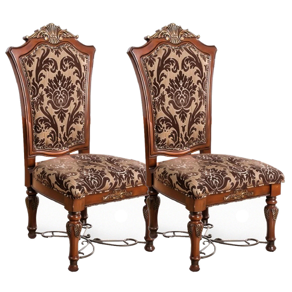 Lucie Side Chair (2/CTN) in Brown Cherry finish