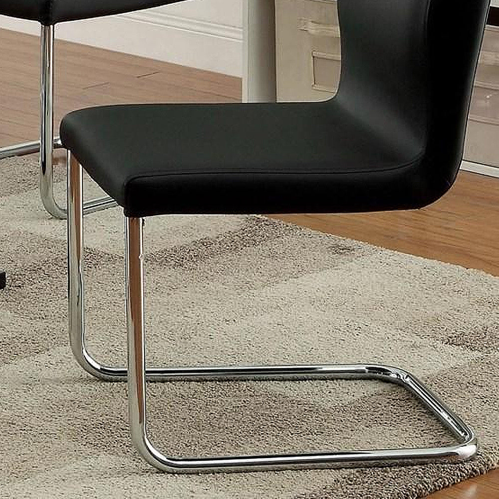 LODIA I Side Chair Black/Silver