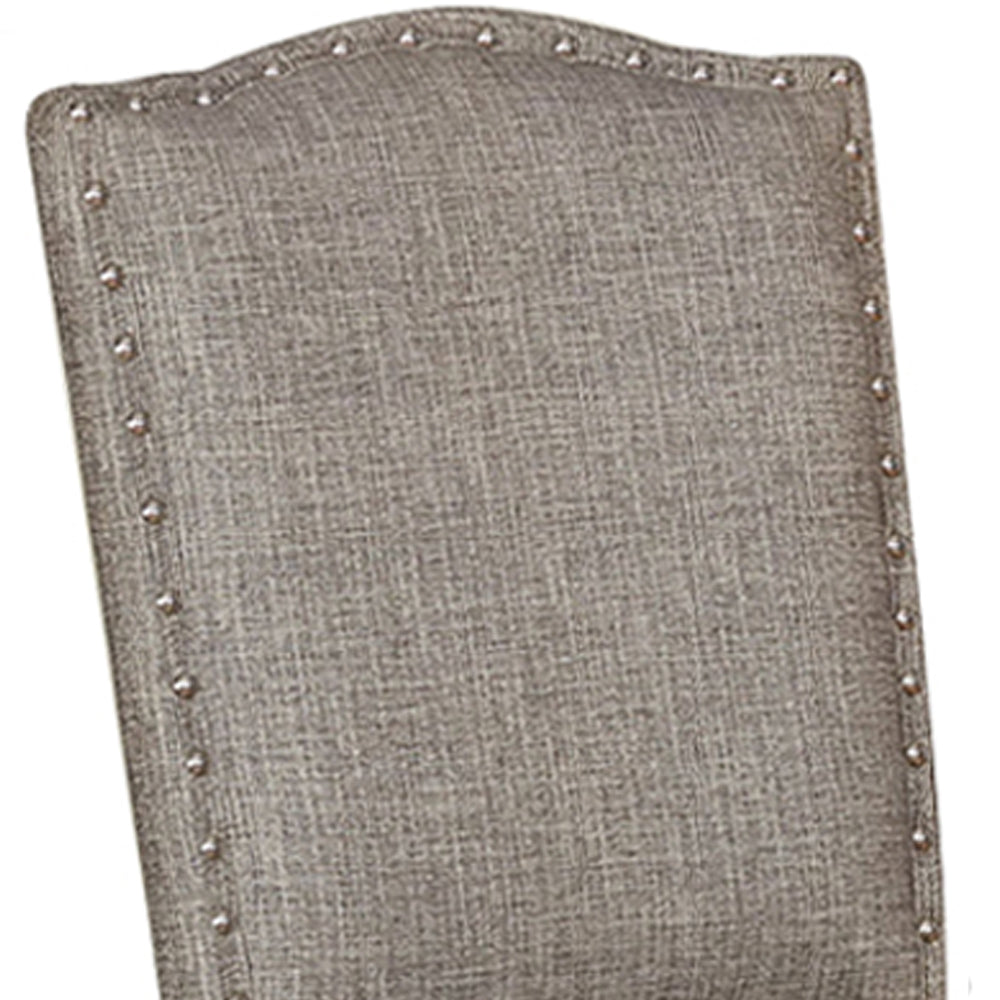 Teagan Side Chair (2/CTN) Dark Walnut/Gray