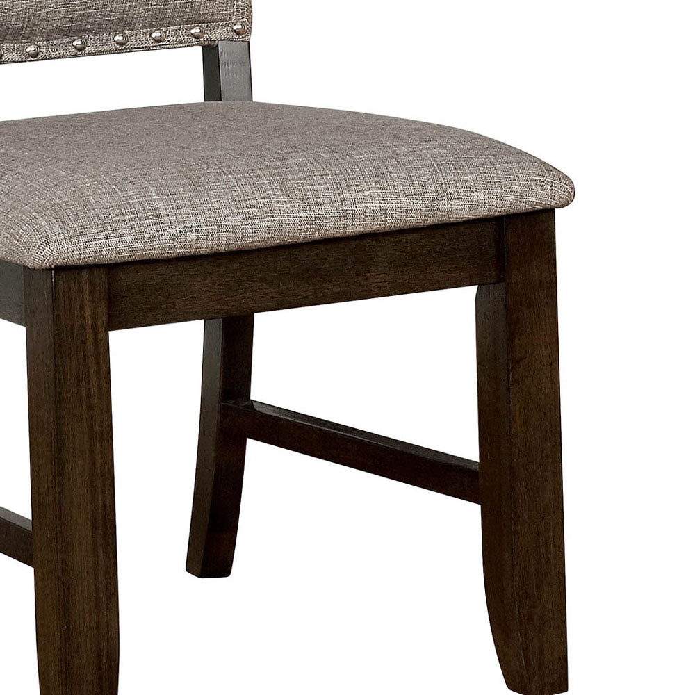 Teagan 6 Pc. Dining Table Set w/ Bench Dark Walnut