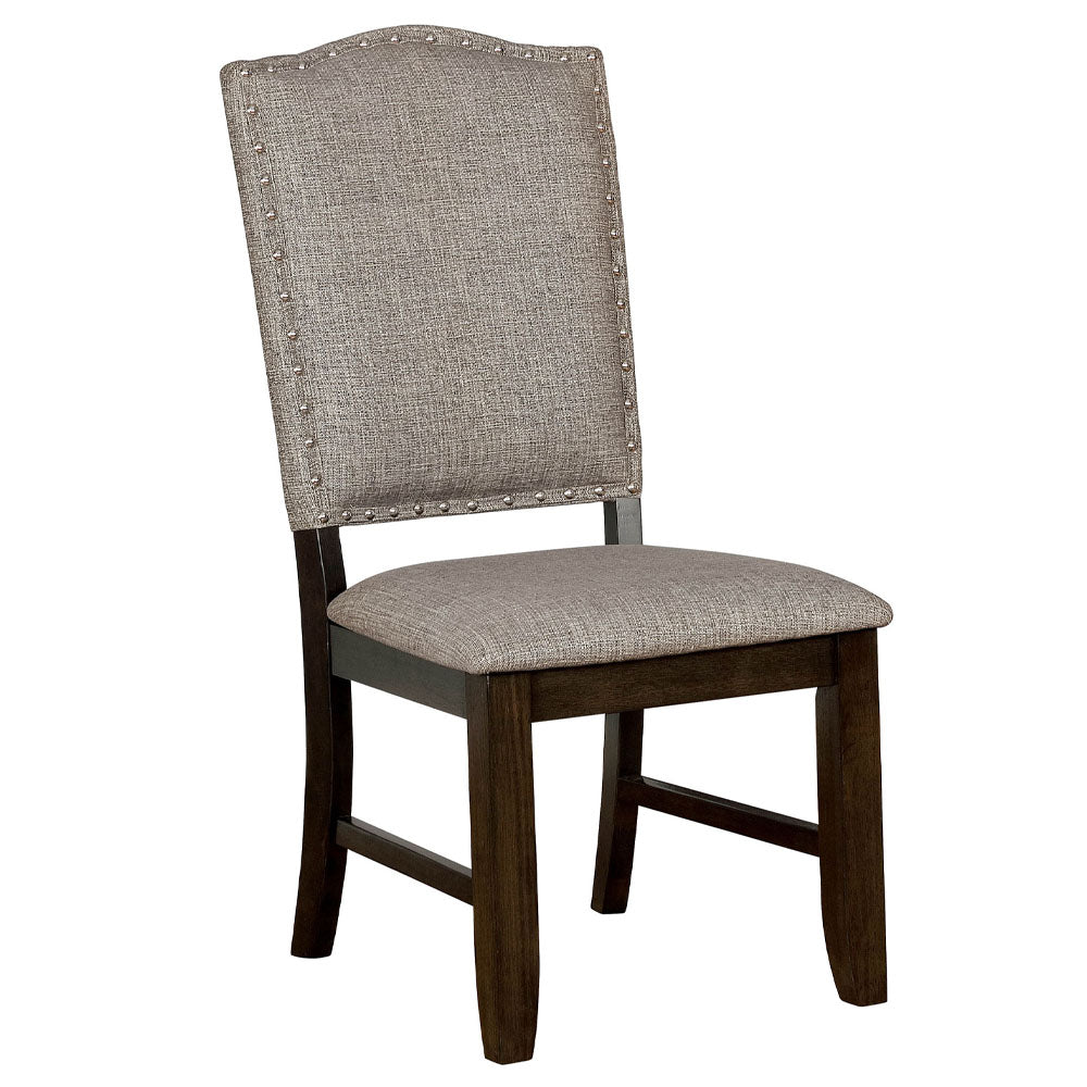 Teagan 6 Pc. Dining Table Set w/ Bench Dark Walnut