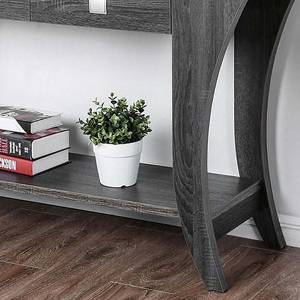 Amity Sofa Table in Gray finish