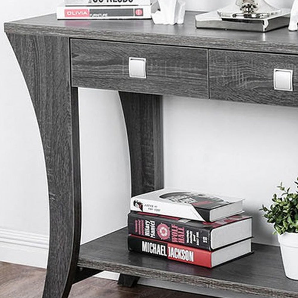 Amity Sofa Table in Gray finish