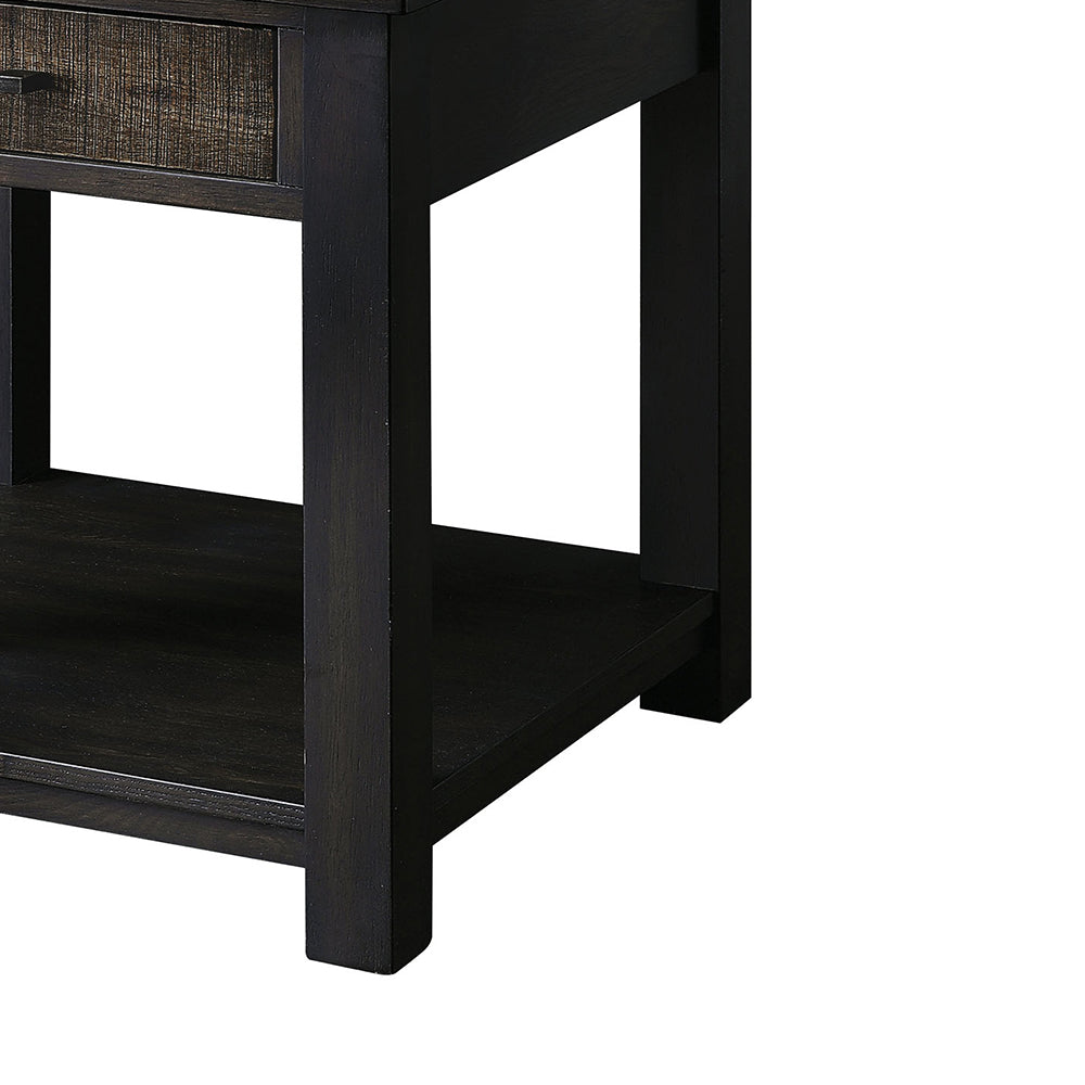 Rhymney End Table in Dark Oak/Multi Finish