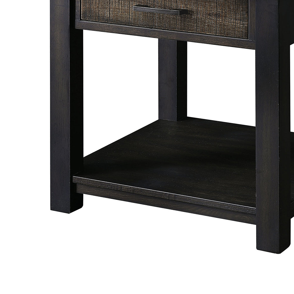 Rhymney End Table in Dark Oak/Multi Finish