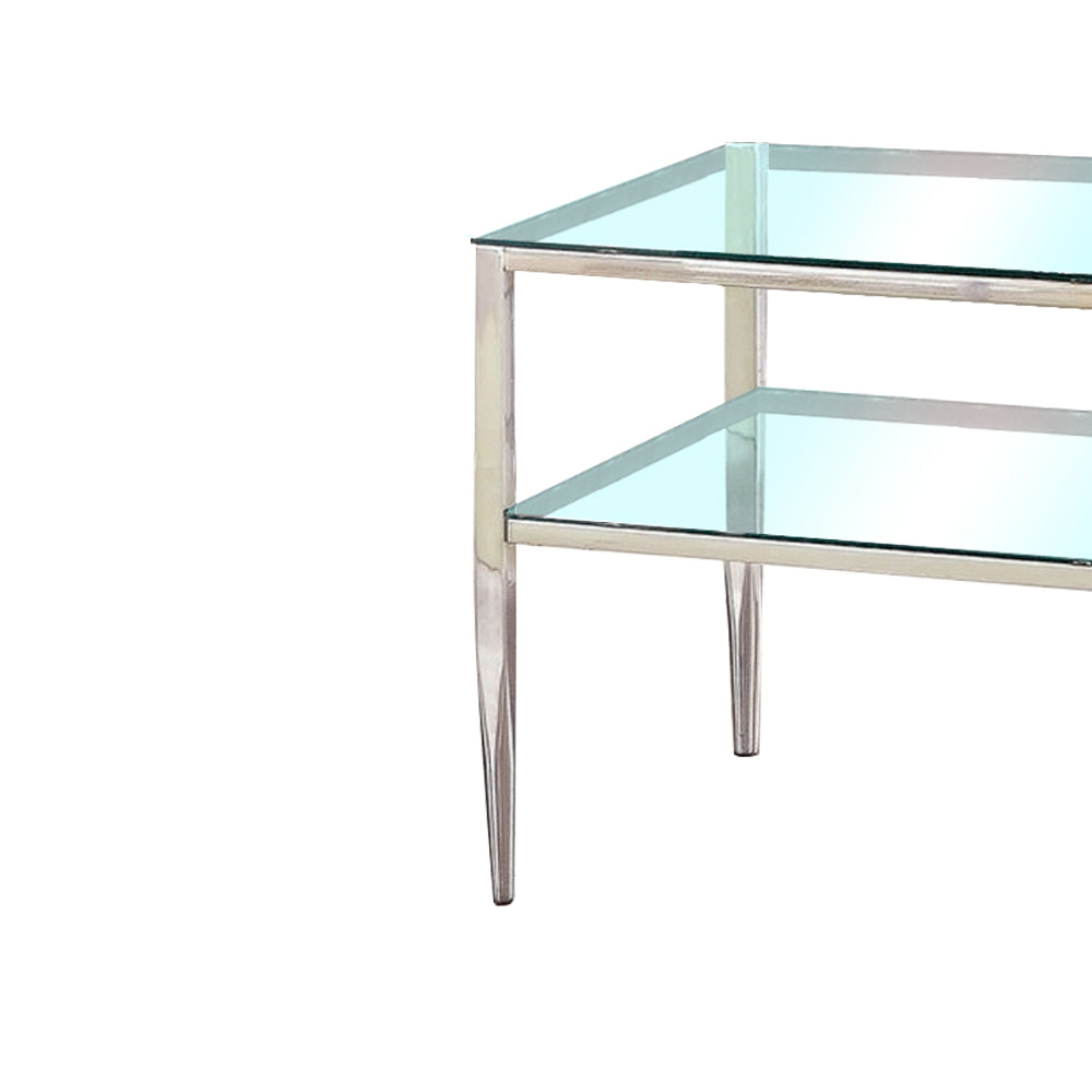 TANIKA End Table, Chrome Chrome