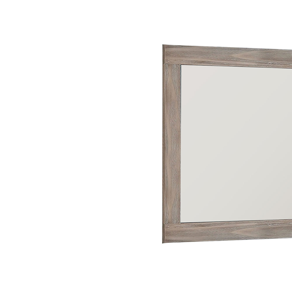 Oakburn Short Mirror in Weathered Natural Tone Finish