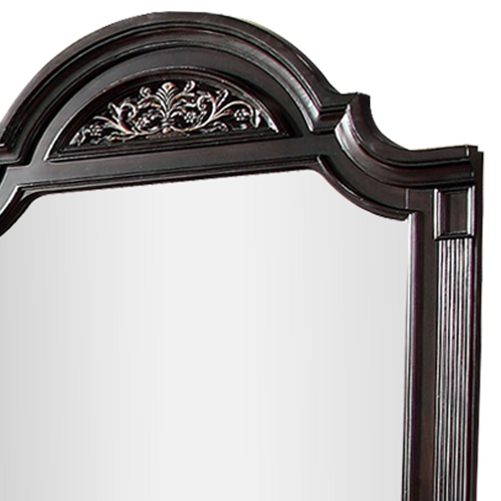 Syracuse Mirror in Dark Walnut finish