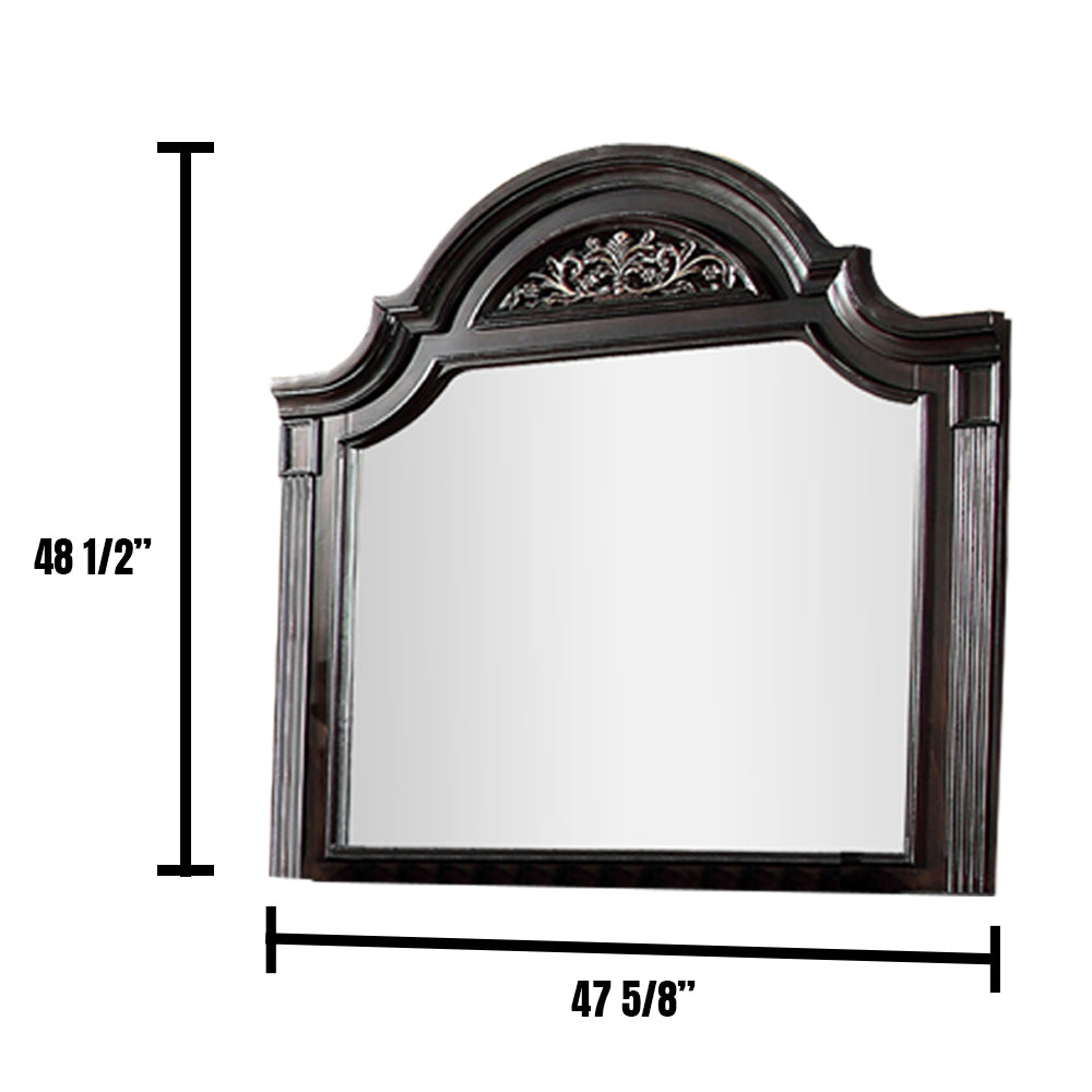 Syracuse Mirror in Dark Walnut finish