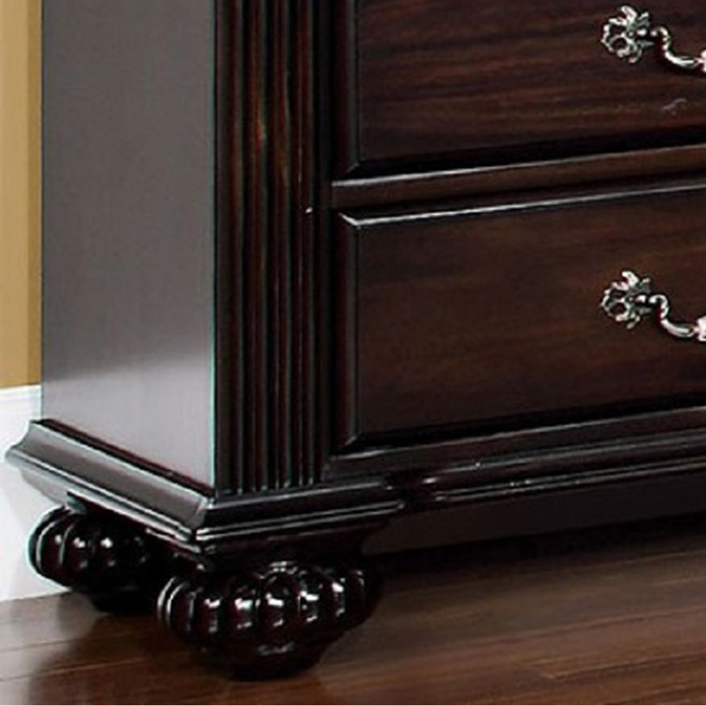 Syracuse Night Stand in Dark Walnut Finish