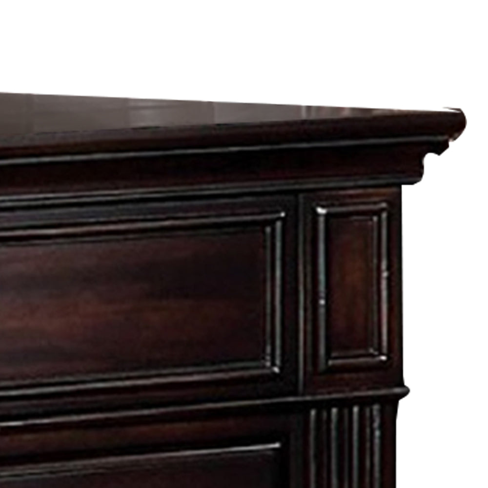 Syracuse Night Stand in Dark Walnut Finish