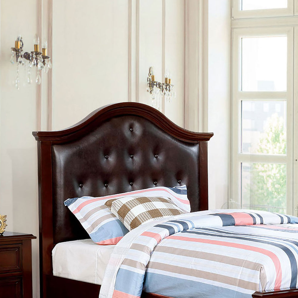 OLIVIA Twin Bed Dark Walnut