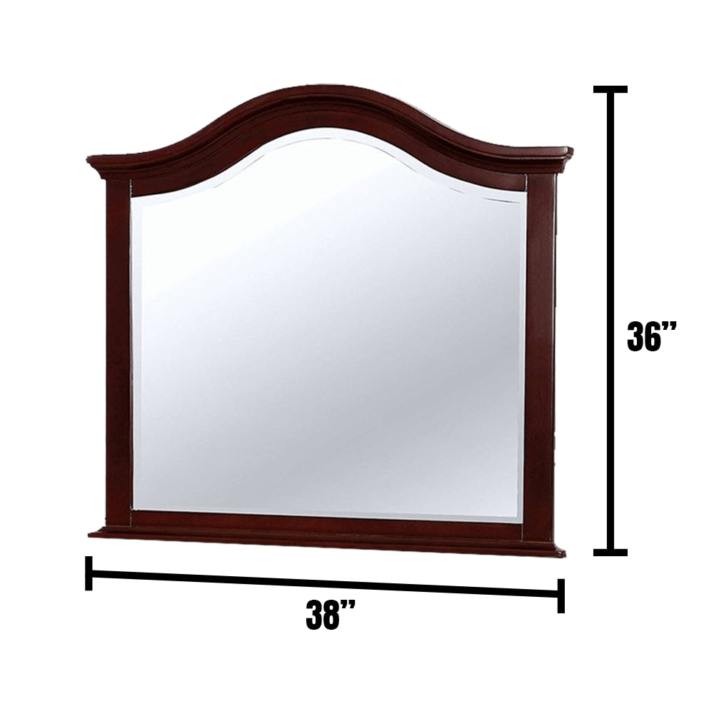 OLIVIA Mirror in Dark Walnut finish