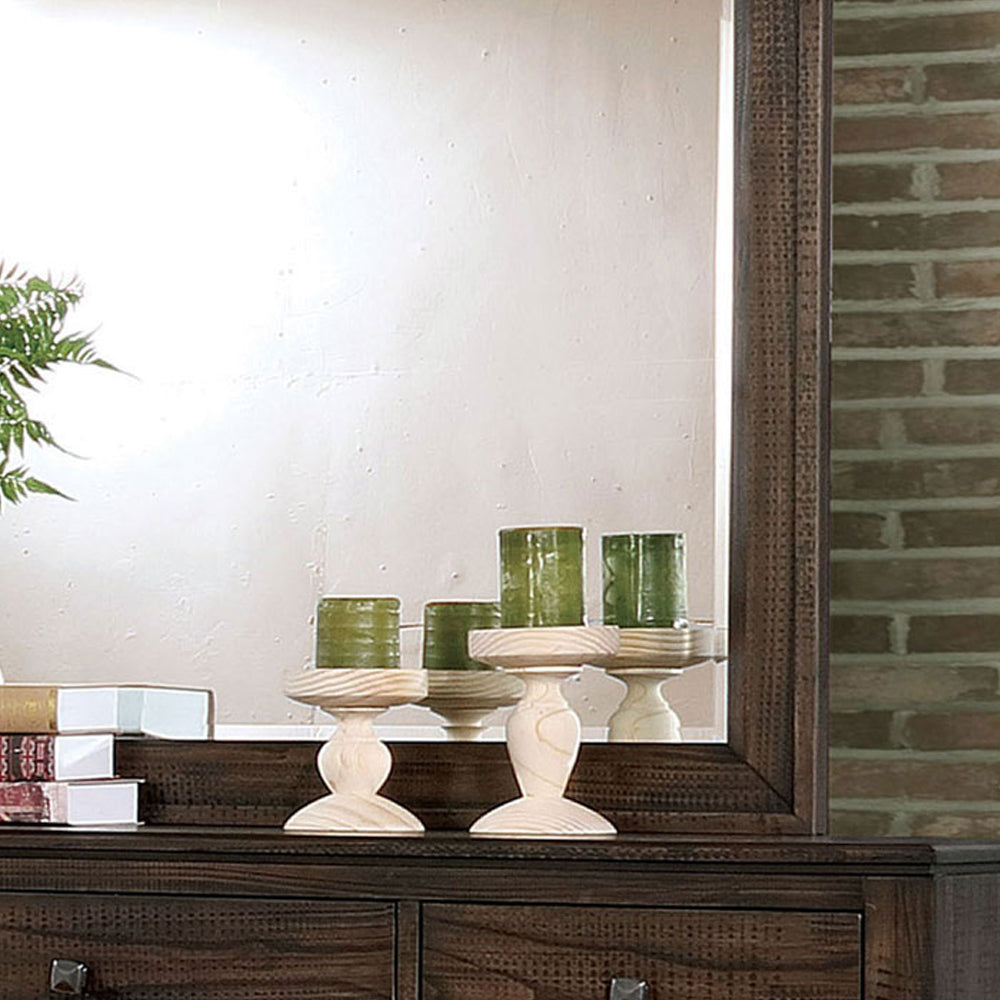 Agapetos Mirror in Walnut finish