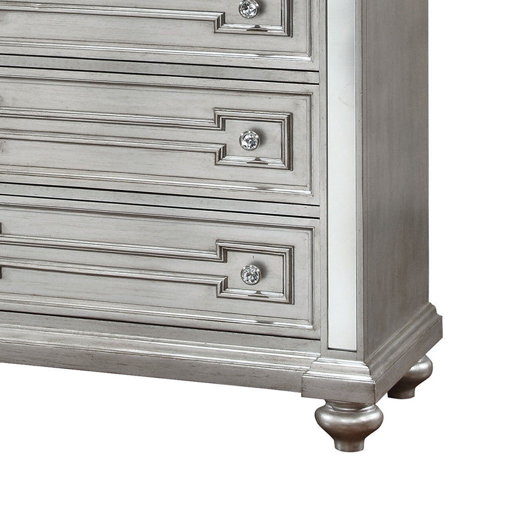 Salamanca I Chest in Silver Finish