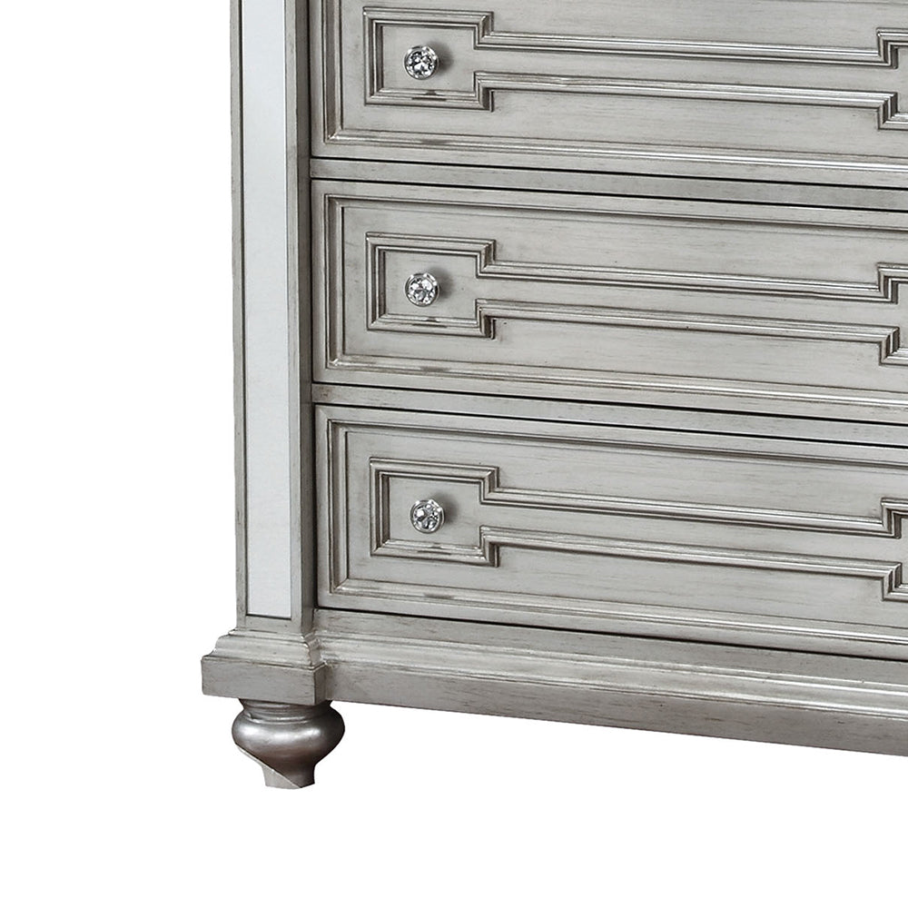 Salamanca I Chest in Silver Finish