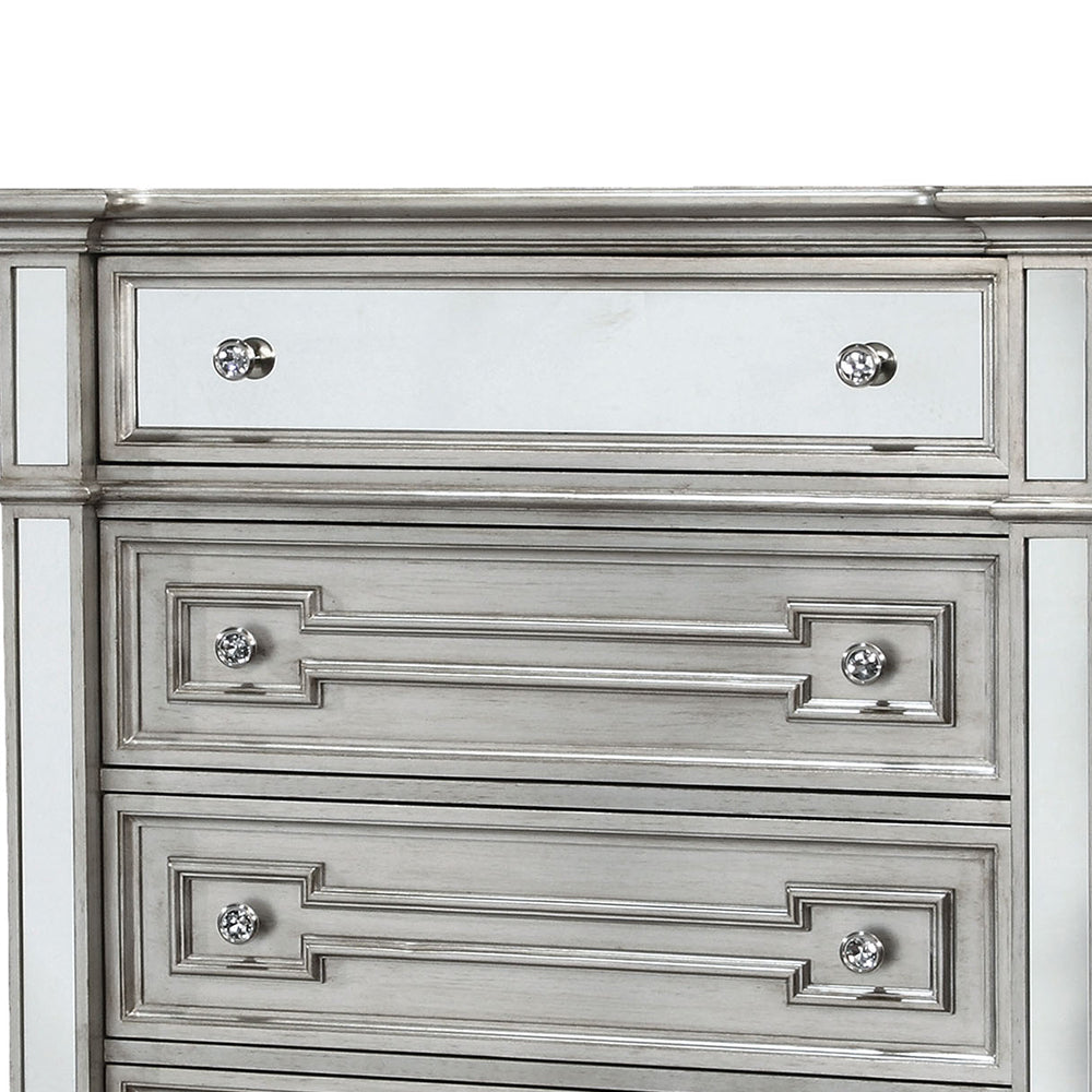Salamanca I Chest in Silver Finish