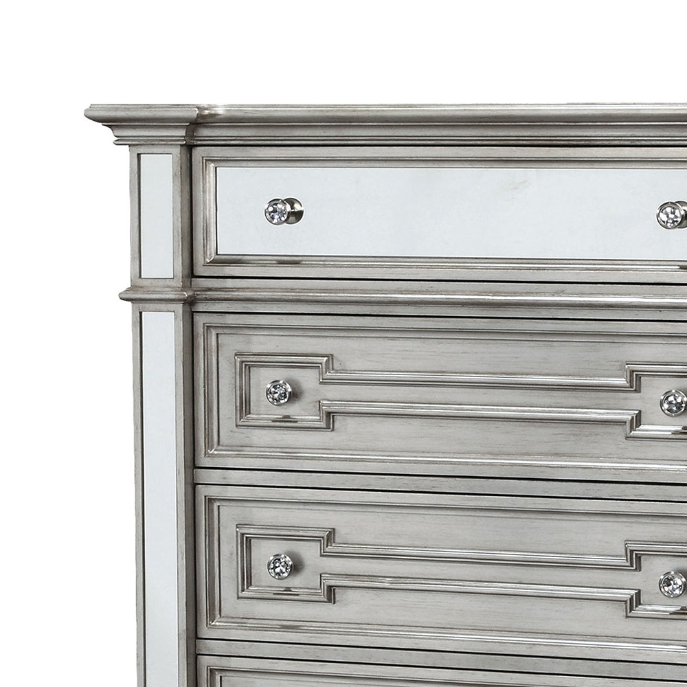Salamanca I Chest in Silver Finish